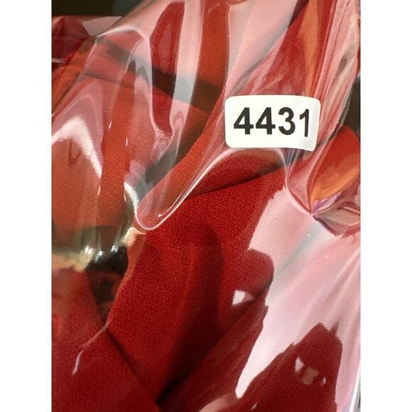 Jill Jill Stuart Kerra Jumpsuit Strapless Sweetheart Neck Pleated Straight Red 4 - Picture 11 of 11